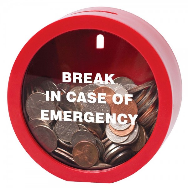 Emergency piggy bank