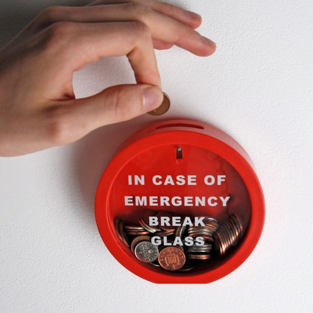 Emergency piggy bank