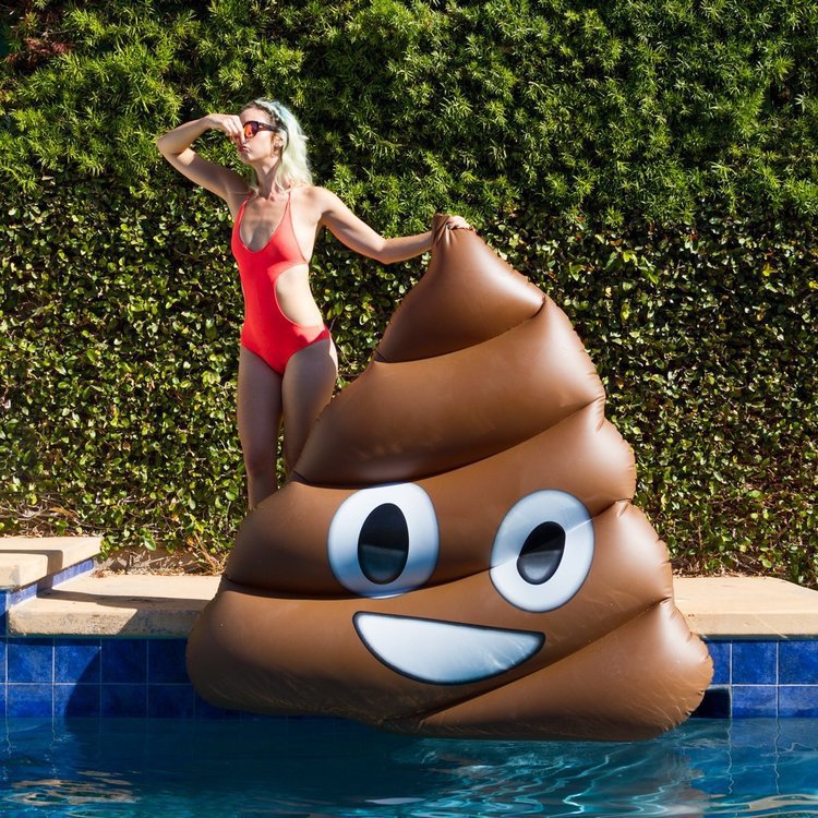 Poop Emoji Pool Float