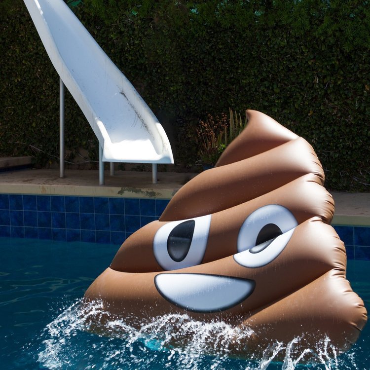 Poop Emoji Pool Float
