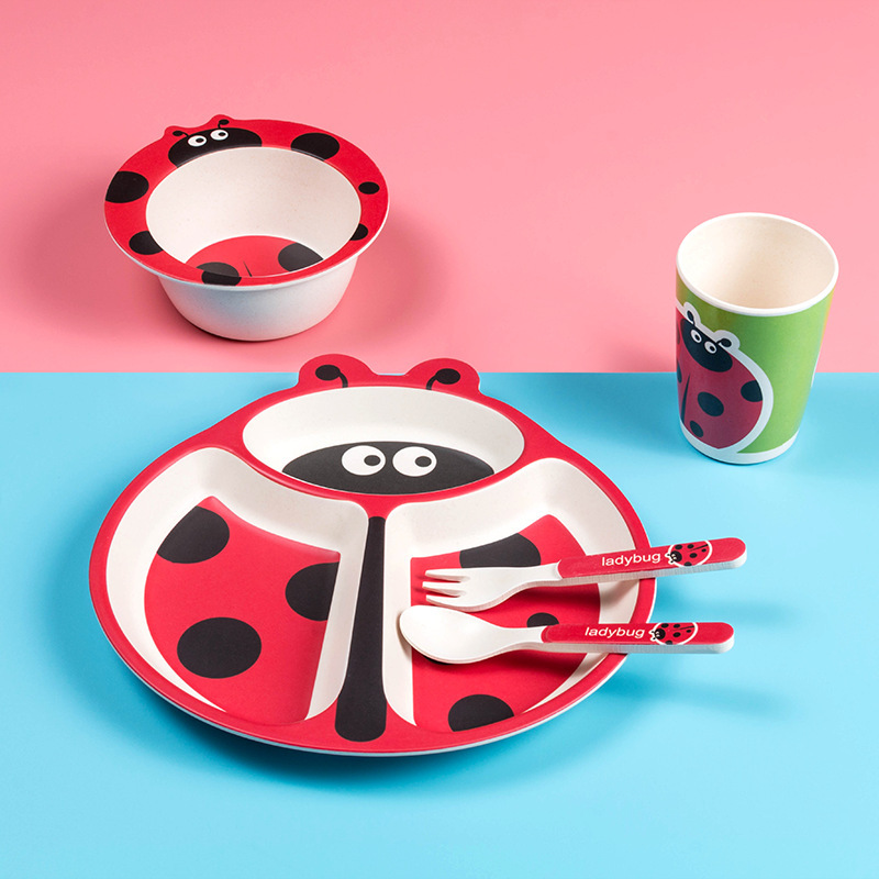 Bamboo Fiber Kids Tableware