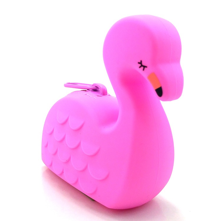 Silicone Flamingo wallet