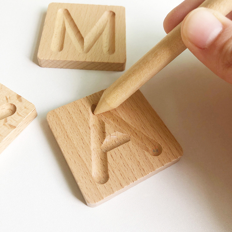 Wood Alphabet Tracing Board