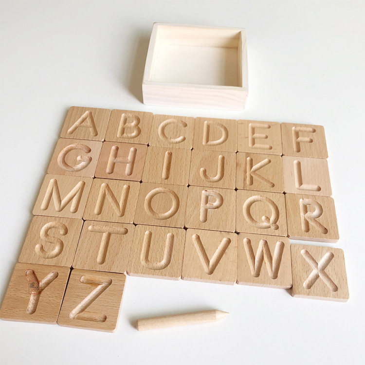 Wood Alphabet Tracing Board